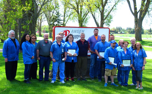 A group of executives, managers and supervisors participated in Lean Leadership and Lean White Belt training at Ansen Corp. in Ogdensburg.